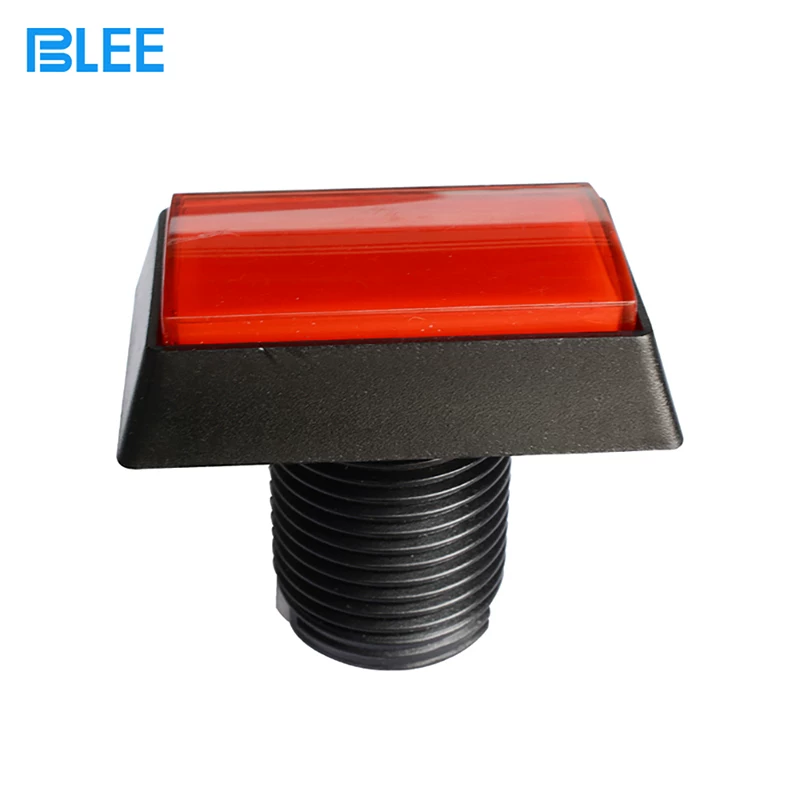 Automatic rectangular button with light, game console, switch key