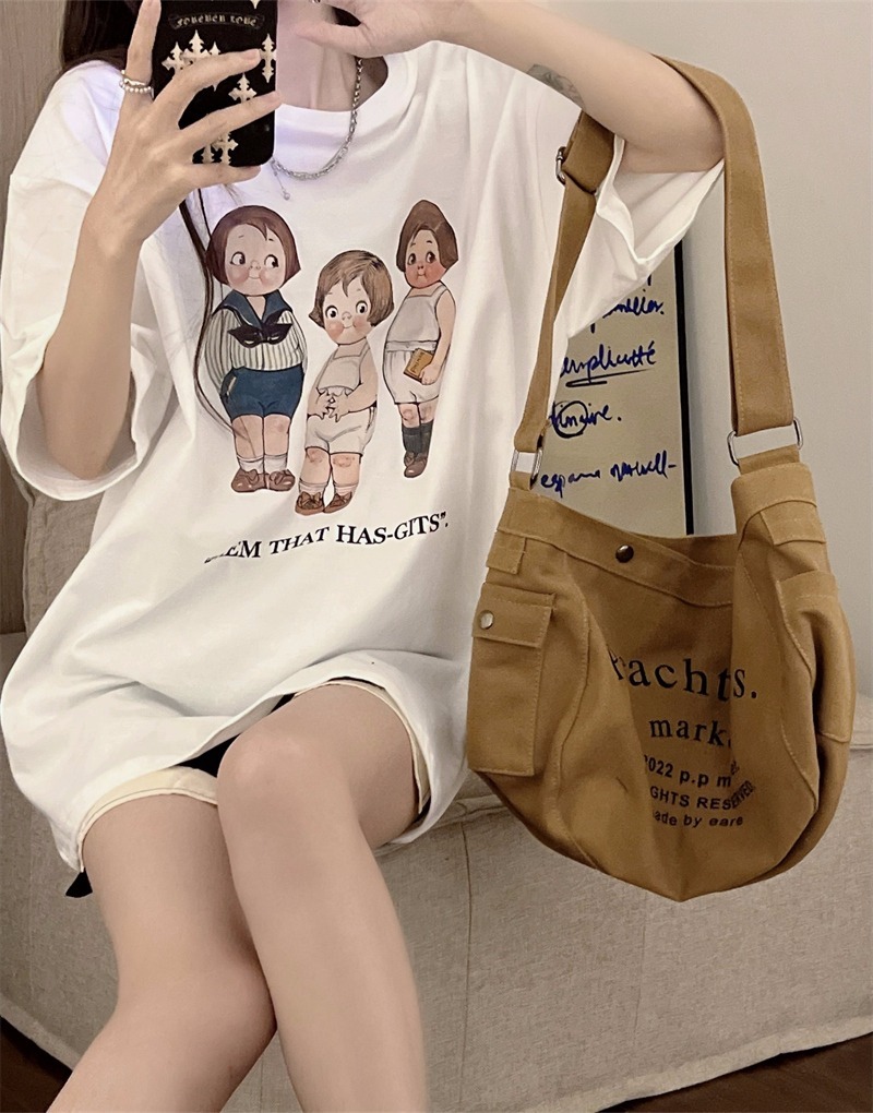 Pregnancy Woman Dress Blouse Women T-shirt Short Sleeve Shorts Out Fashion style Suit Summer Thin medium Long version Summer Fashion summer style