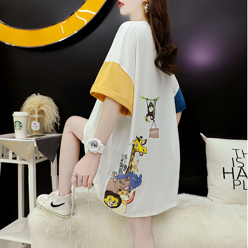 Pregnancy Woman Dress Blouse Women's T-shirt With Long Version Summer Dress Suit Out Of Fashion Summer Short Sleeve Shorts Summer Thin