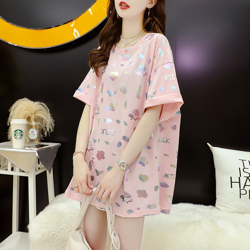 Pregnant woman blouses woman T-shirt loose casual summer clothing suit out of fashion short sleeve shorts summertime thin summer