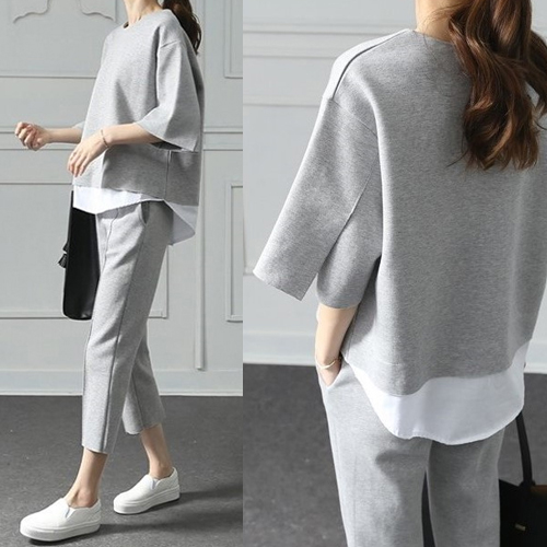 Pregnancy Woman Dress Summer Clothing Suit Short Sleeve Tidal Moms Out Internet Red Fashion Money Sportswear Summer Style Casual Summer Two Sets