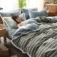 Mùa đông san hô tấm lông cừu bộ bốn flannel quilt bao pha lê nhung dày ấm Falais bộ đồ giường đôi