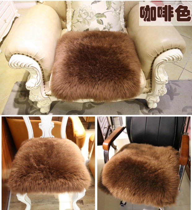 Len bọc nệm mùa đông mat sofa đệm ghế văn phòng đệm len tinh khiết ghế ăn đệm ông chủ đệm mẫu đệm ghế sofa gỗ đẹp