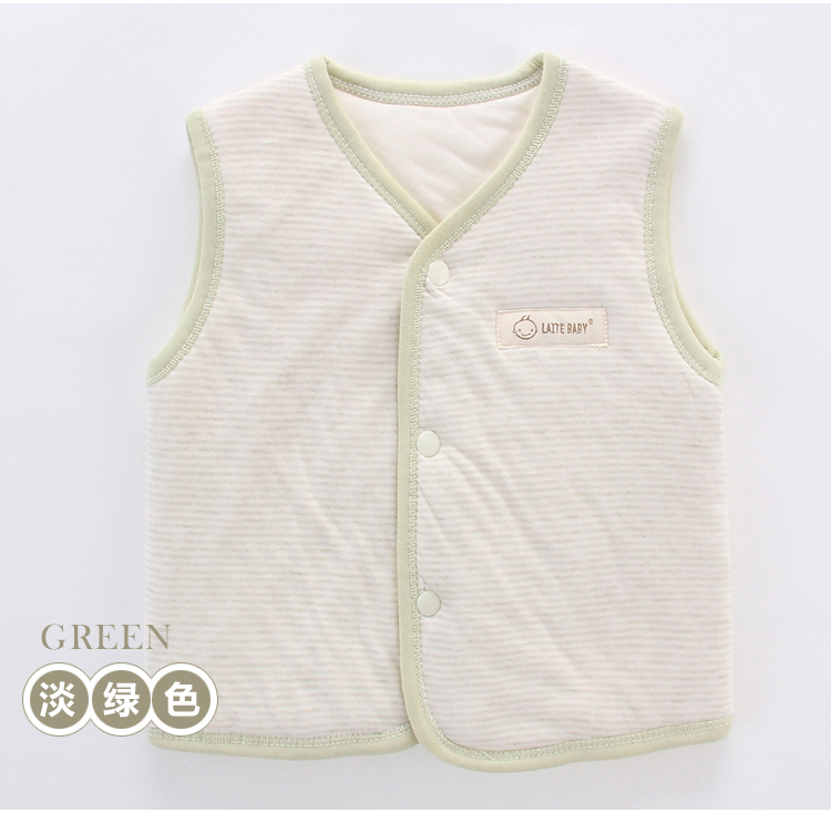 Áo vest bé gái mùa thu và mùa đông dày ấm áp bé trai và bé gái Áo vest mùa đông cotton cho bé sơ sinh mùa thu áo thun bé trai