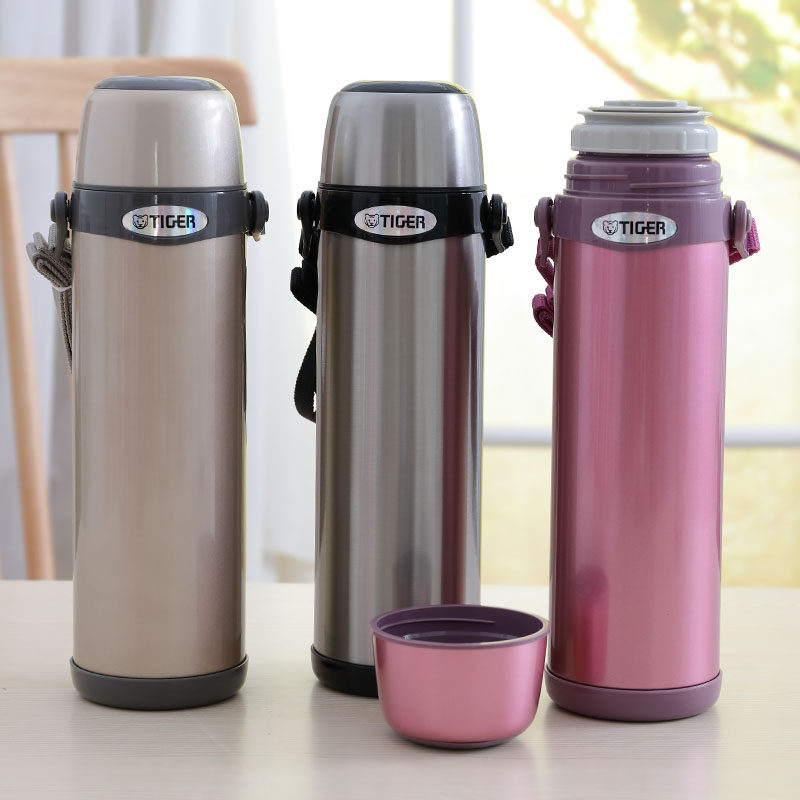 TIGER TIGER CARD SUB-WARHEAD INSULATED POT 800ml STAINLESS STEEL OUTDOOR TRAVEL KETTLE 1L Large capacity with lid MBI