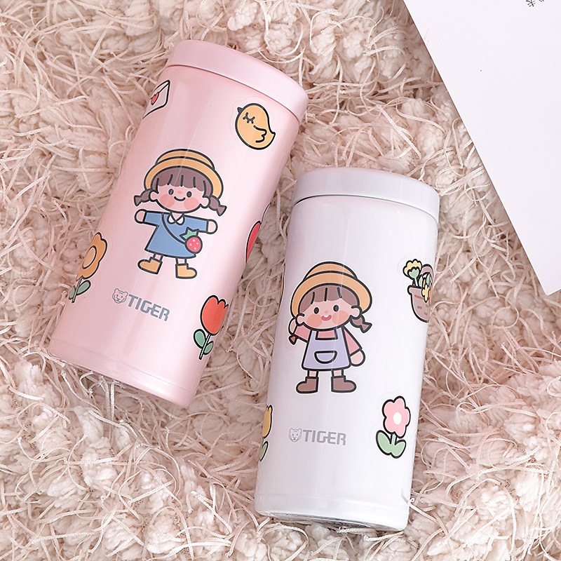 Tiger tiger card insulated cup ultralight portable mini cute 300ml new dream gravity 200ml small water glass MOC