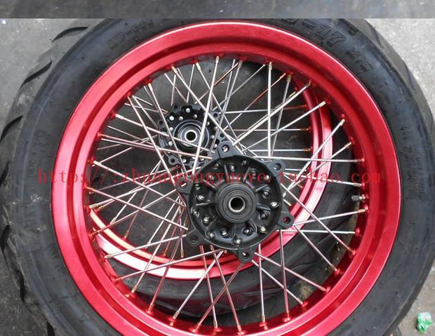 Sửa đổi xe mô tô địa phương 250 pháp sư trong nước trước và sau khi lắp ráp vành lốp vành 17 inch vành trung tâm - Vành xe máy vành xe máy goshi