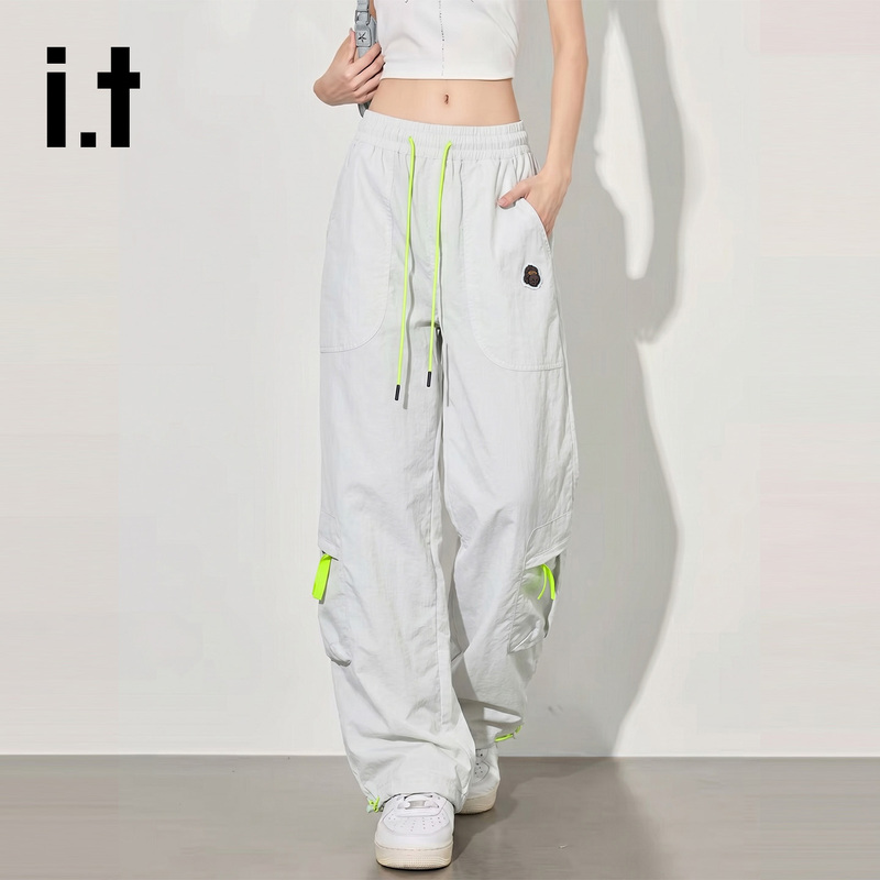 It Fingercroxx American-Style Paratrooper Pants for Women, Summer Ice Silk Thin Breathable Long Pants, Casual Pants for Women It Fingercroxx American-Style Paratrooper Pants for Women, Summer Ice Silk Thin Breathable Long Pants, Casual Pants for Women
