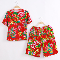 Northeast Flower Blouse Blouses Big Clothes Female National Wind Male Winter Village Aunt turns out to serve funny full set of Seedlings Songs