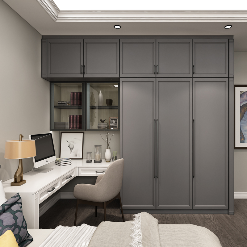 Piano custom wardrobe custom cloakroom for Jane Ouo push door bedroom furniture all - room custom