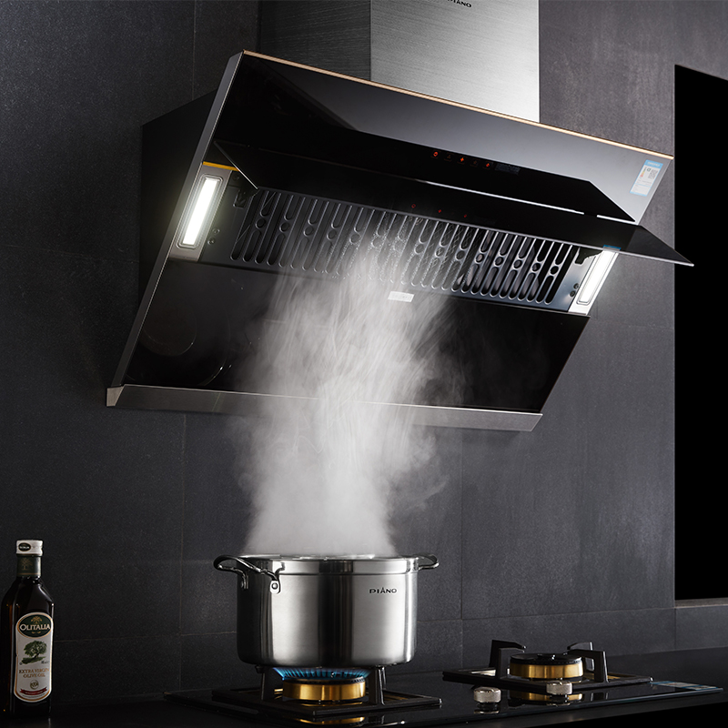 Piano oil smoke machine household wall hanging side suction smoking machine CXW-200-236A