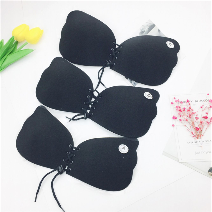 Quây quây silicone vô hình áo ngực đẹp trở lại đồ lót mỏng phần ngực dán đám cưới ngực nhỏ tụ tập chống trượt núm vú dán núm vú