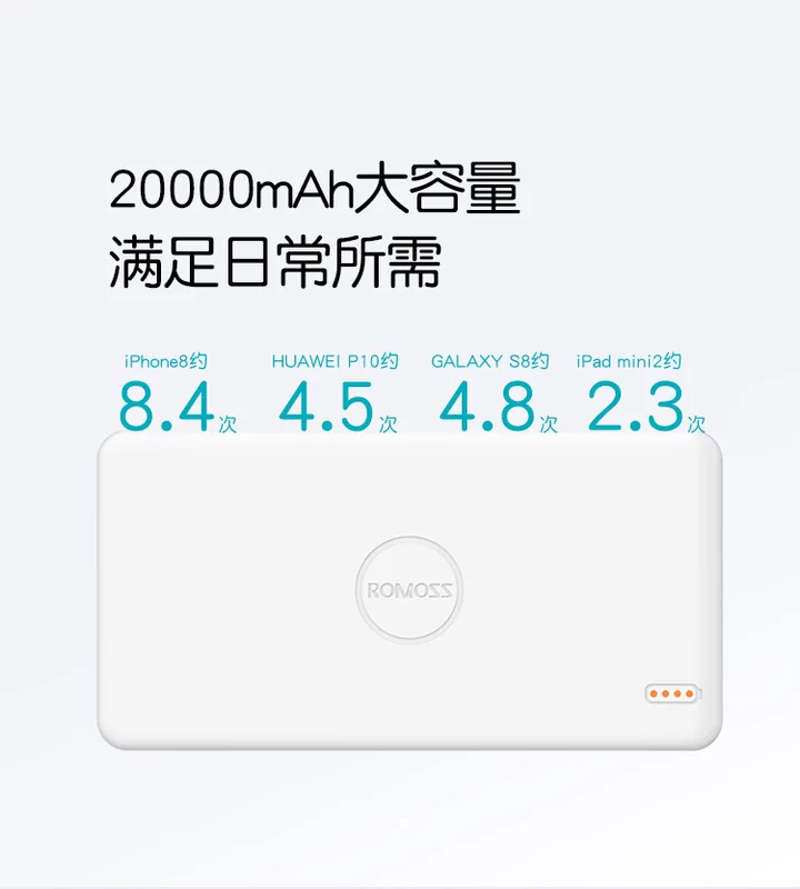 Roman Shi sạc kho báu 20000 mAh di động sạc nhanh dung lượng lớn siêu mỏng điện thoại di động phổ quát sạc pin tùy chỉnh - Ngân hàng điện thoại di động