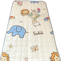 Filles de coton pures de coton pur coton full coton quilts avec lit en épissage unique Bamboo Hat Anti Slip Bed Cover Children Kindergarten small cushions