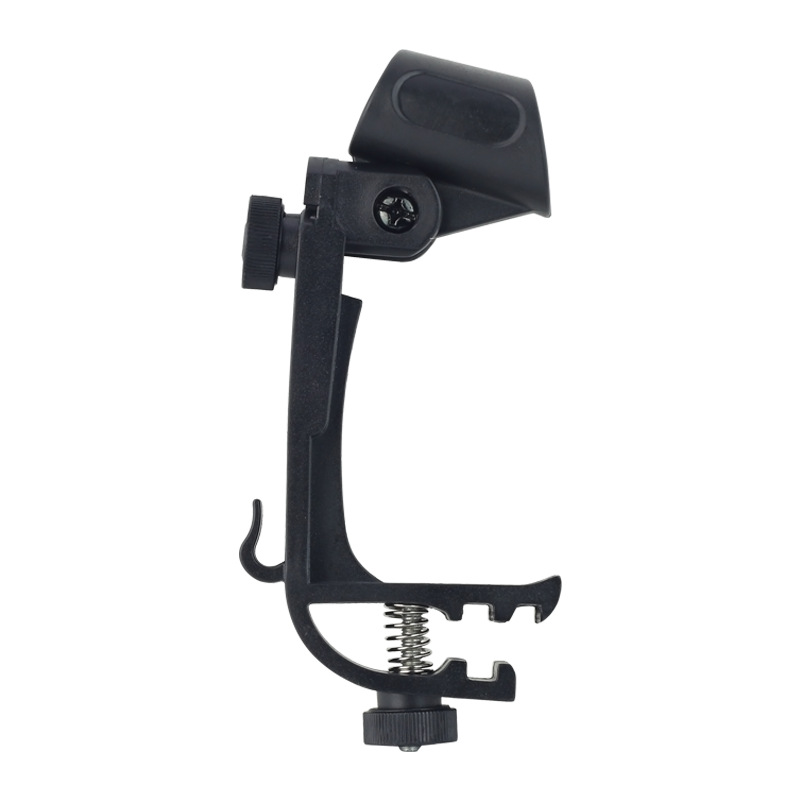 Rack-drummer drummer drum microphone clip universal black shockproof standard type drum microphone clip
