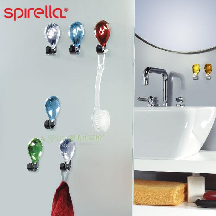Spirella Jewel Acrylic Diamond Surface Decorative Three-Dimensional Wall Nail-Free Hook Traceless Adhesive Hook Spirella Jewel Acrylic Diamond Surface Decorative Three-Dimensional Wall Nail-Free Hook Traceless Adhesive Hook