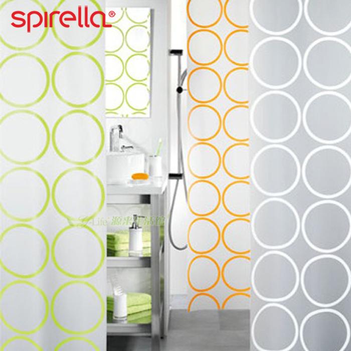 Spirella Complete Round Peva Tarpaulin Fashion Bathroom Printing Toilet Bathroom Partition Curtain European Style
