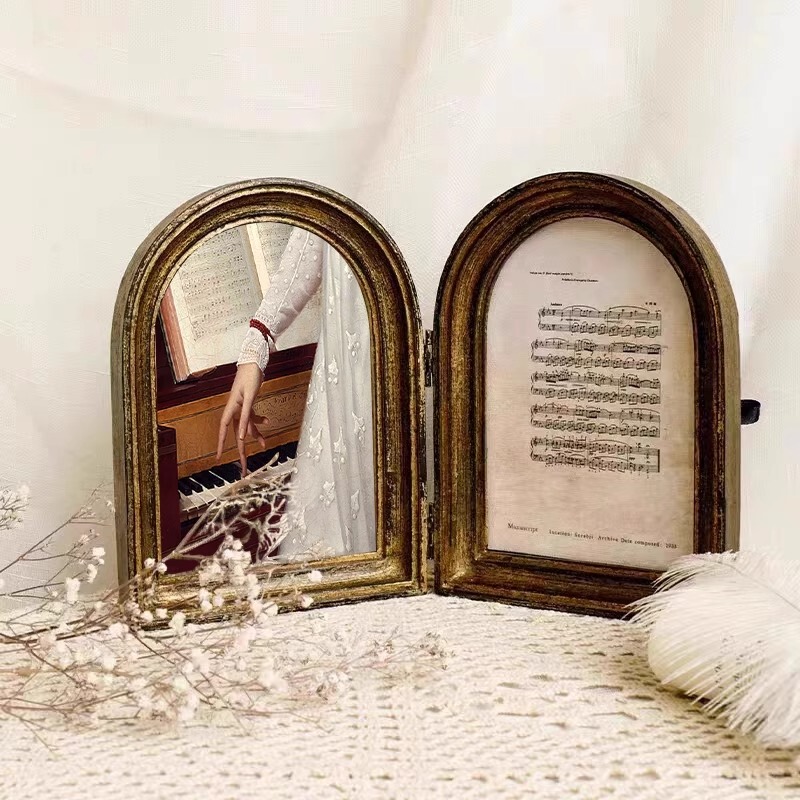 French-Style Vintage Entrance Decorative Painting, European-Style Bedroom Picture Frame Ornament, American-Style Niche Figure Dining Room Living Room Hanging Painting