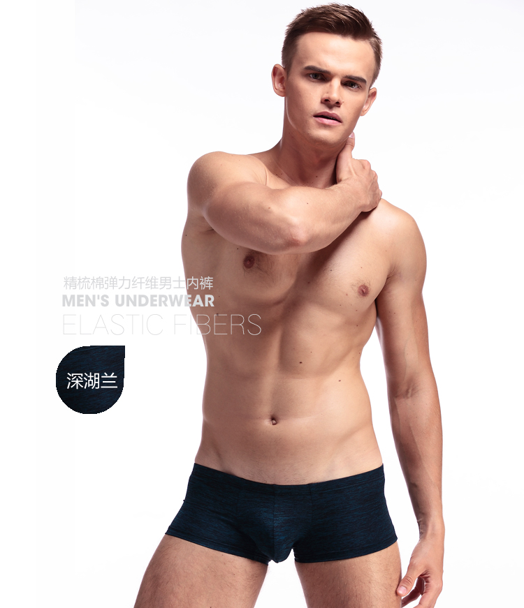 Maier đồ lót nam boyshort cotton thanh niên u lồi đồ lót thoáng khí gợi cảm eo thấp liền mạch quần bốn điểm quần lót đẹp