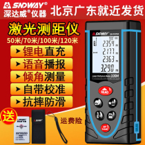 Laser rangefinder Infrared distance measuring instrument Measuring room instrument Electronic ruler 40 60 80 100 meters deep Dawei