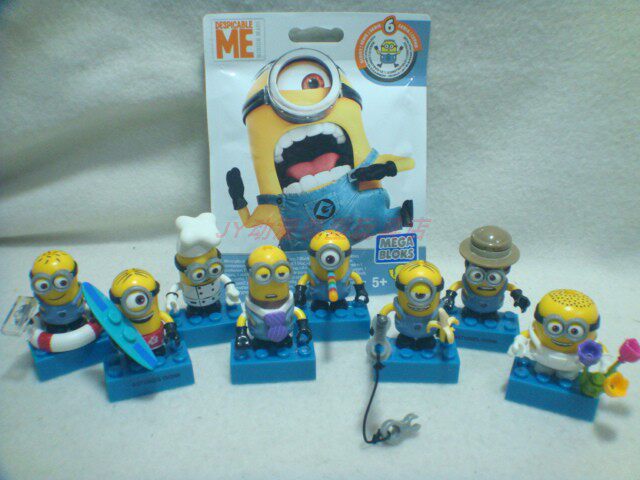 Sure version) Genuine MEGA Meigao small yellow building block human model blind box stack music random pack 6