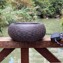 Old Rock Clay Electric Pottery Stove Burning Water Tea Stove Silent Cooking Tea Ware Ceramic Glass Iron Pot Retro Small Home Tea Making Stove