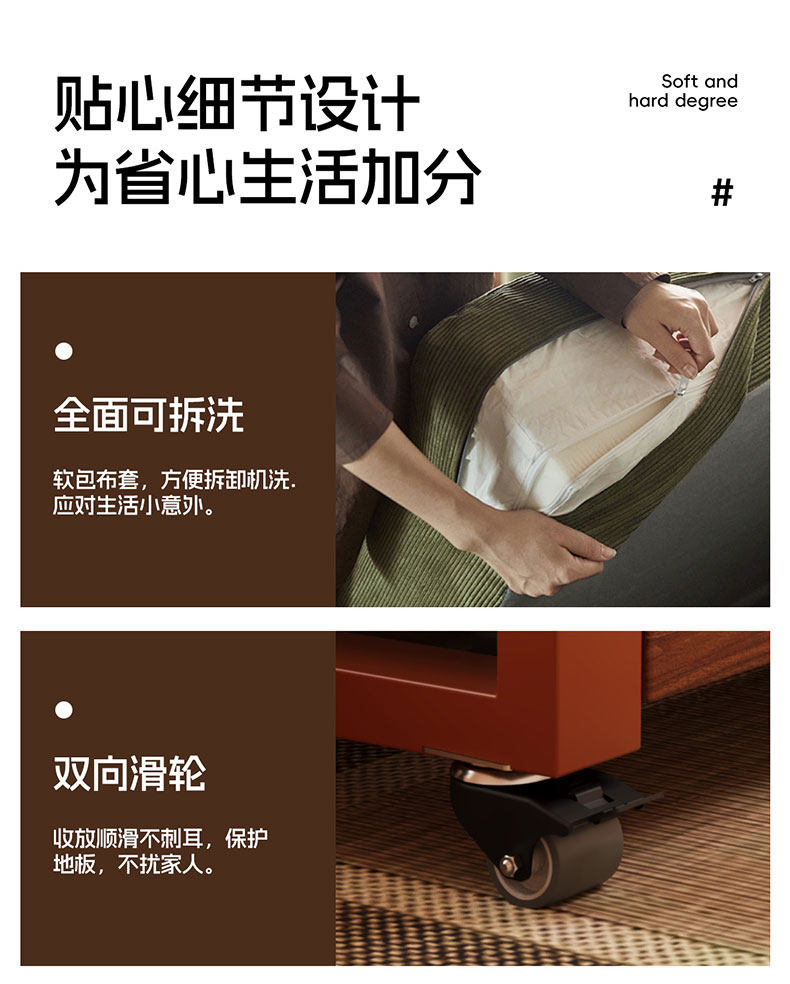 Диван - кровать сложить двойной 2026 новый небольшой квартира Потяните кровать гостиная снятие протяжение многофункциональный один долгосрочная спать 