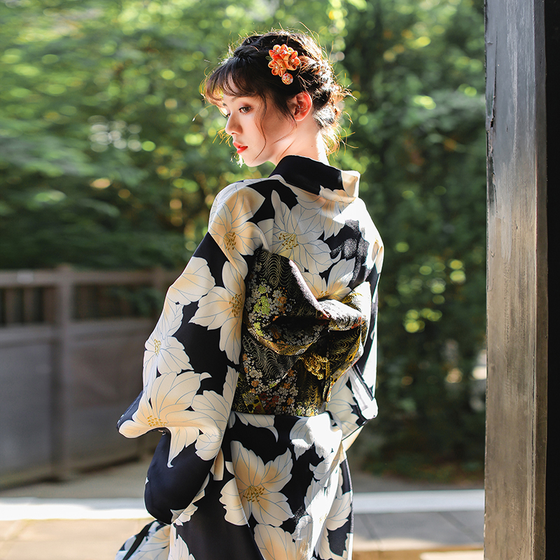 Moonlight Kimono, Elegant Japanese Style, Modified Kimono, Yukata, Fireworks Festival Kimono, Formal Wear for Women Moonlight Kimono, Elegant Japanese Style, Modified Kimono, Yukata, Fireworks Festival Kimono, Formal Wear for Women