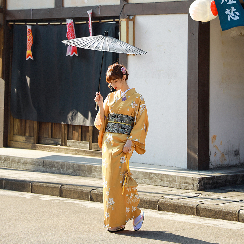 Moonlight Kimono, Elegant Girl, Japanese Style, Japanese Kimono Formal Wear, Women's Modified Kimono, Yukata