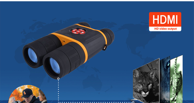 Alpha DB550 ống đôi đa chức năng ngày và đêm HD kỹ thuật số hồng ngoại nhìn đêm bằng kính viễn vọng - Kính viễn vọng / Kính / Kính ngoài trời ống nhòm săn ong