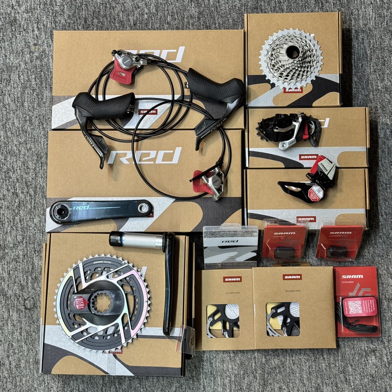 Genuine Sram Red Axs E1 12-Speed Disc Brake Wireless Shifter Power Meter Complete Set Electronic Midset