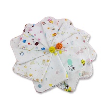 Cotton gauze saliva towel Baby towel Newborn face towel Small square towel Feeding handkerchief Handkerchief baby supplies