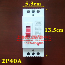 Shanghai Delixi household main gate air switch 220V two-phase electric air-opening switch 100a safety single-phase circuit breaker