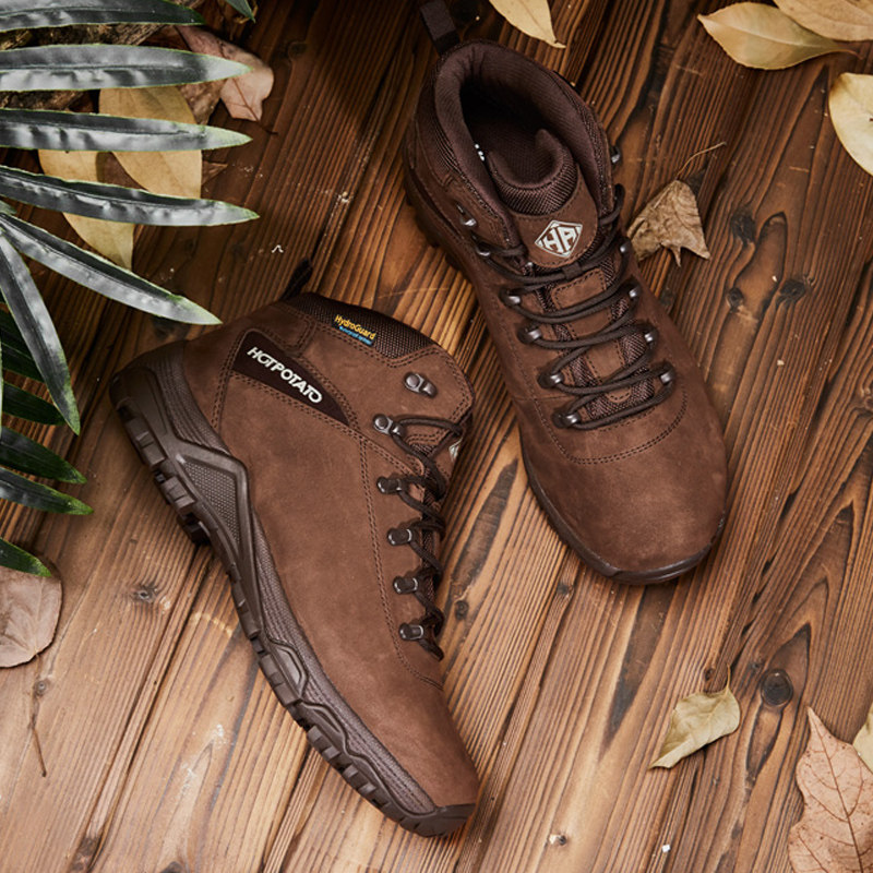 Autumn Winter Outdoor Agents High Cylinder Mountaineering Shoes Men Low Help Waterproof And Warm Hiking Women's Top Layer Bull Leather 13 Series