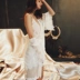 Shyness Psychedelic Night Heart Machine Hollow Beauty Back Nightdress Đồ lót gợi cảm trong suốt Áo choàng ren bộ đồ ngủ Night Robe