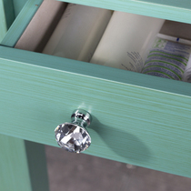 European style American simple style shiny cabinet drawer cabinet door single hole Crystal zinc alloy environmental protection handle
