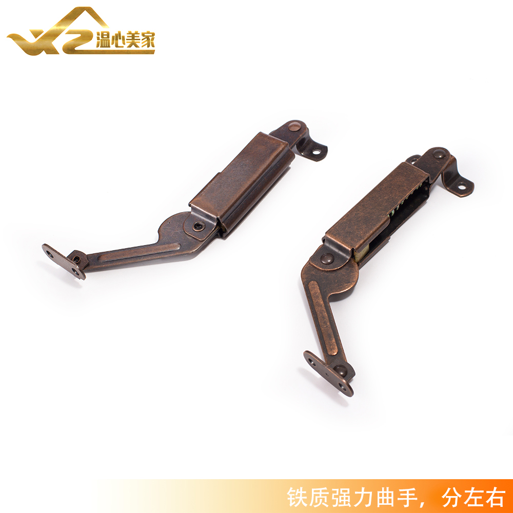 6-inch middle arm red ancient curate with left and right imitation ancient retro furniture accessories pull-lever telescopic lever springs 2 5