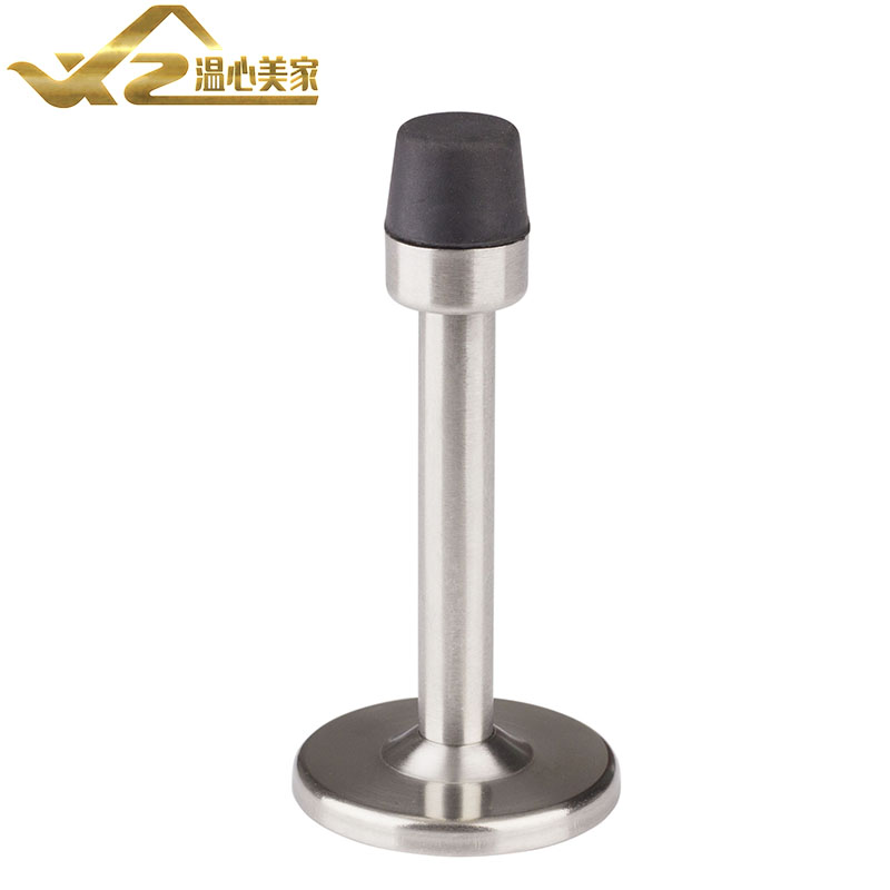 Soft rubber rubber reinforced stainless steel toilet door top door resistance anti-crash buffer silicone door bumper