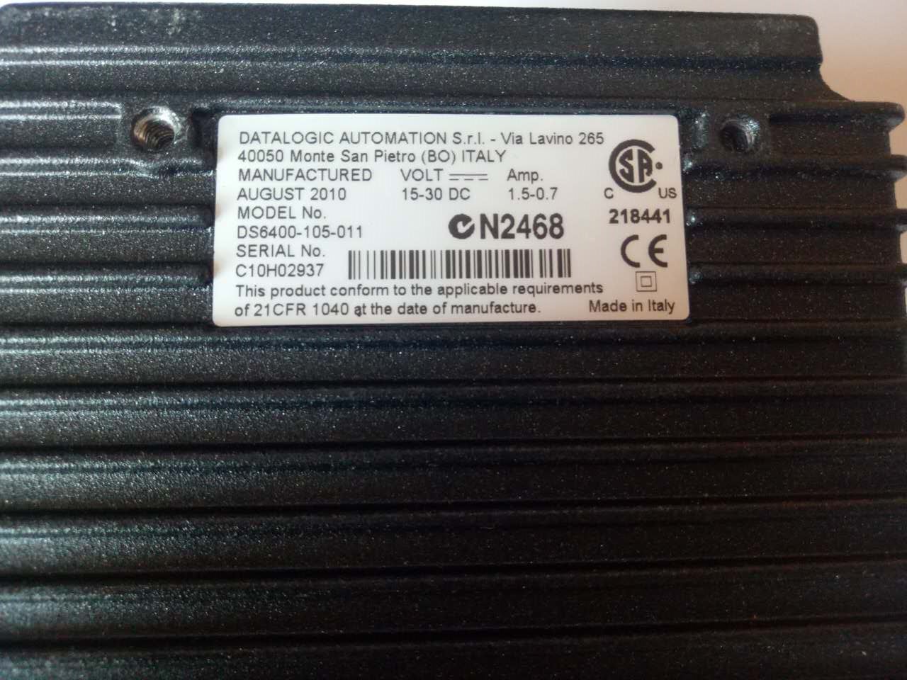 Italian Delitier Datalogic Laser Type Stationary ID Read Code Reader DS6400-105-011