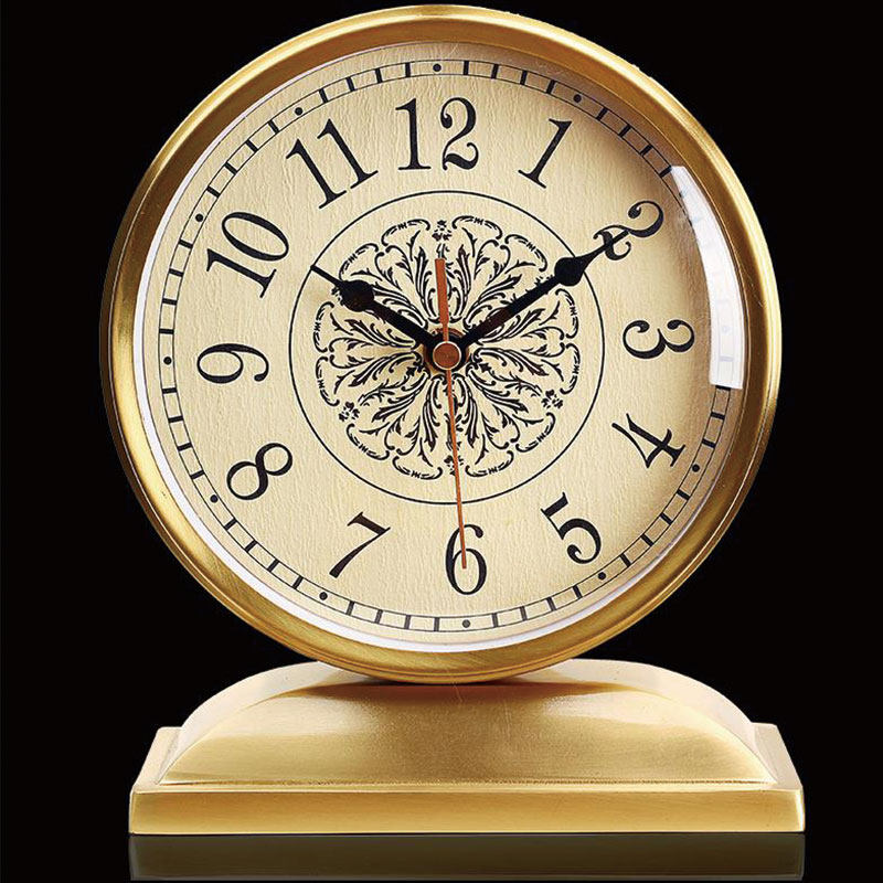 Masefiel new pure copper table clock Nordic light luxury European living room hotel clock creative decorative seat clock
