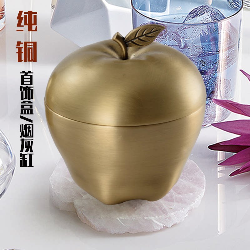 Total copper light extravagant minimalist apple type large number Living room Bedroom Decorative Swing Accessories Craft Gift Pendulum accessories Jewelry Containing Boxes