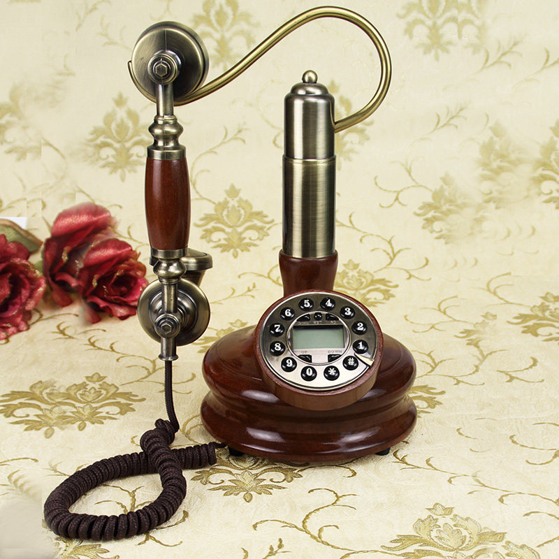 Masefiel retro vintage antique European-style antique craftsmanship solid wood antique creative decorative phone holder