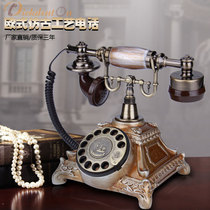 European retro craft antique phone home seat rotary dial antique phone landline