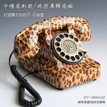 New custom European creative antique rotary dial retro fashion phone cable landline craft gift phone