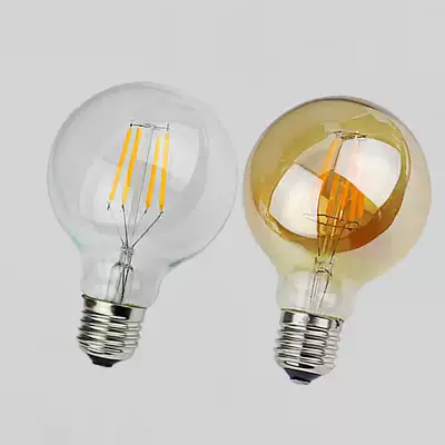 LED filament lamp Edison retro LED bulb G80 filament lamp bulb transparent brown filament bulb