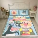 Phim hoạt hình Doraemon tơ lụa điều hòa mềm mại bộ ba mảnh có thể giặt gấp đôi 1,5 mét giường 1,8m - Thảm mùa hè