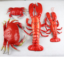  Simulation crab model Big crab Sea crab Flower crab Hairy crab Fake crab model animal ocean plastic lobster road