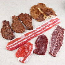  Simulation beef slices steak model food fresh meat decoration raw pork lean meat plastic props raw meat slices pork belly