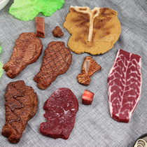  Simulation steak beef slice model food model steak brisket props Western restaurant hotel decoration model ornaments