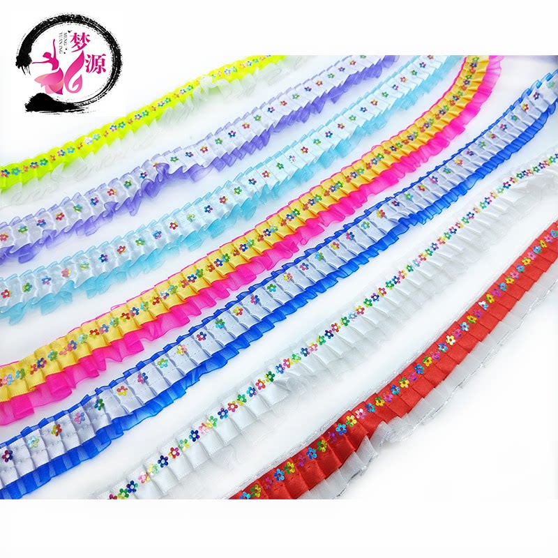 Half Lace Lace Accessories New Multicolored Stage Performance Clothing Accessories Floral Side Clothes Diy